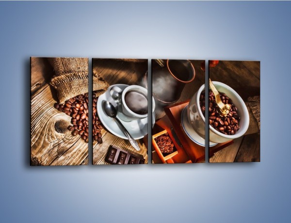 Obraz na płótnie – Smaki kawy dla dorosłych – czteroczęściowy JN313W1
