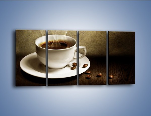 Obraz na płótnie – Kawa ze szczyptą szarości – czteroczęściowy JN345W1