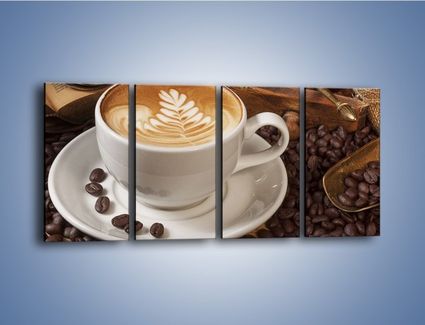 Obraz na płótnie – Czas na kawę – czteroczęściowy JN353W1