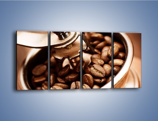 Obraz na płótnie – Kawa w młynku – czteroczęściowy JN361W1