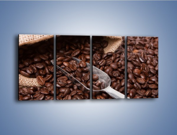Obraz na płótnie – Worek pełen kawy – czteroczęściowy JN372W1