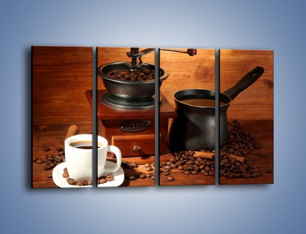 Obraz na płótnie – Młynek do kawy – czteroczęściowy JN437W1