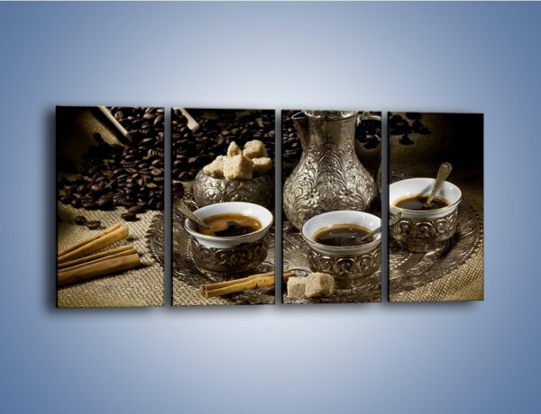 Obraz na płótnie – Tajemnicze opowieści przy kawie – czteroczęściowy JN455W1