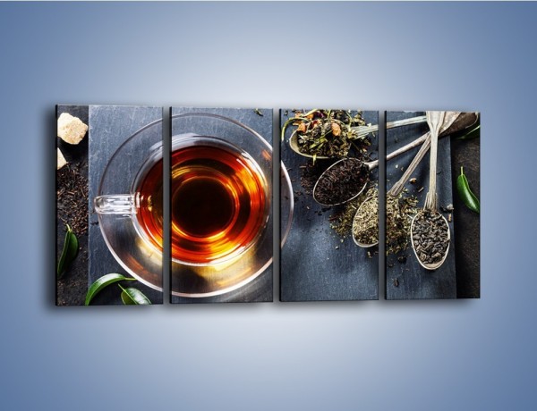 Obraz na płótnie – Herbata i inne dodatki – czteroczęściowy JN596W1