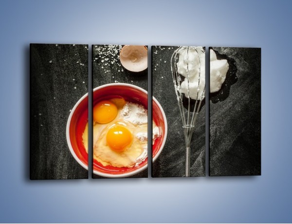 Obraz na płótnie – Ucieramy jajka na deser – czteroczęściowy JN659W1