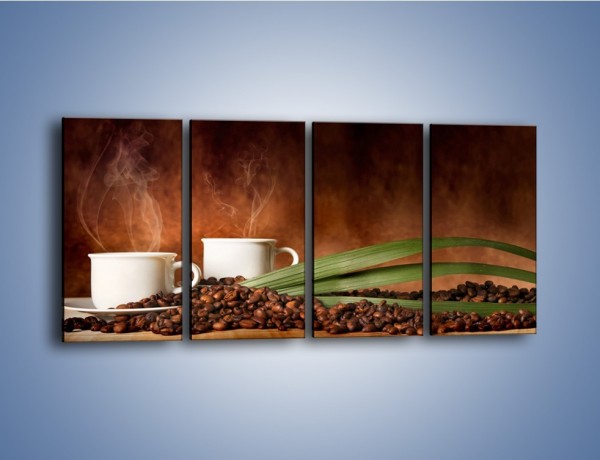 Obraz na płótnie – Ziarna kawy dobrze ukryte – czteroczęściowy JN671W1