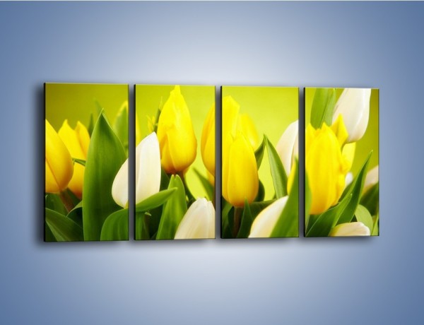 Obraz na płótnie – Nie tylko tulipany – czteroczęściowy K425W1