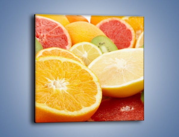 Obraz na płótnie – Kwaśny kęs witamin owocowych – jednoczęściowy kwadratowy JN157