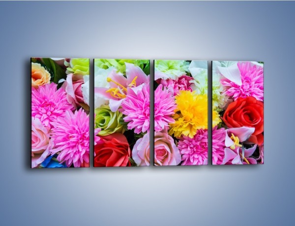 Obraz na płótnie – Wszystkie kwiaty lata – czteroczęściowy K464W1