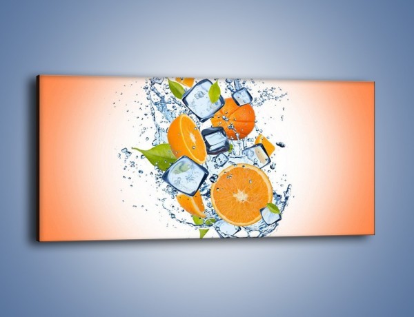 Obraz na płótnie – Pomarańczowe trio w powietrzu – jednoczęściowy panoramiczny JN499
