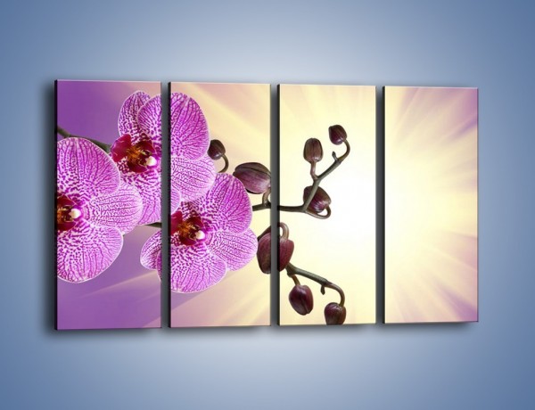 Obraz na płótnie – Jasność i kwiat – czteroczęściowy K641W1