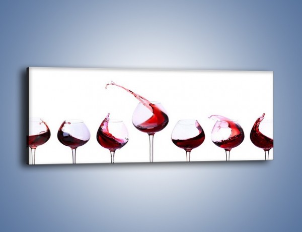 Obraz na płótnie – Taniec z czerwonym winem – jednoczęściowy panoramiczny JN537