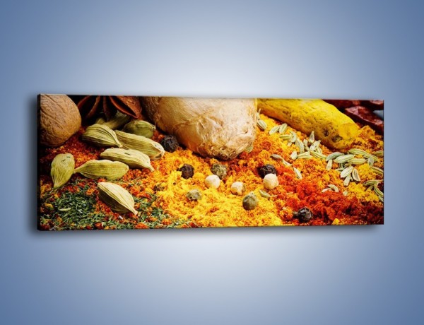 Obraz na płótnie – Kolorowy dywan z przypraw – jednoczęściowy panoramiczny JN549