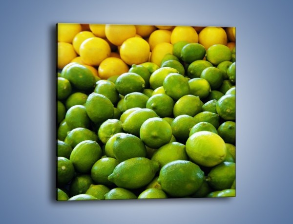 Obraz na płótnie – Cytrynowo-limonkowy duet – jednoczęściowy kwadratowy JN190
