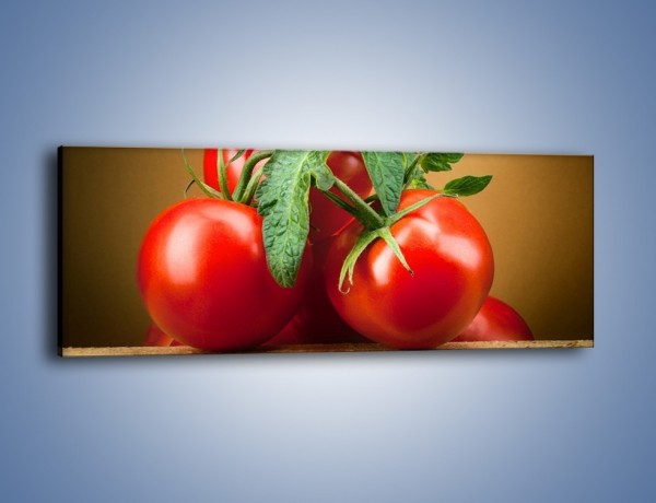Obraz na płótnie – Pomidorki górą – jednoczęściowy panoramiczny JN581