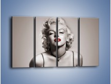 Obraz na płótnie – Seksapil marilyn monroe – czteroczęściowy L342W1