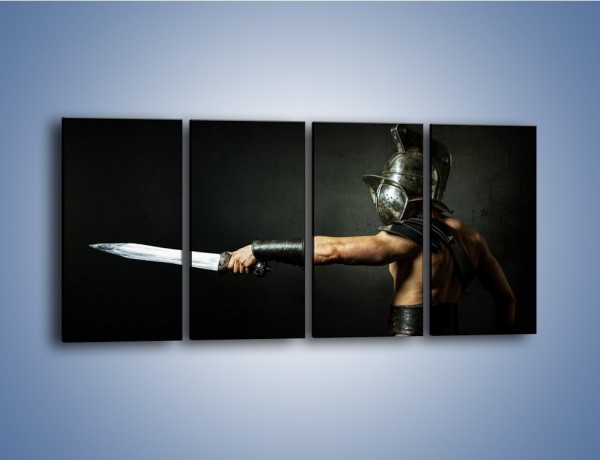 Obraz na płótnie – Miecz i zbroja – czteroczęściowy L349W1