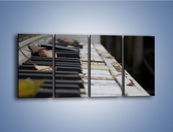 Obraz na płótnie – Zapomniane chwile przy pianinie – czteroczęściowy O187W1