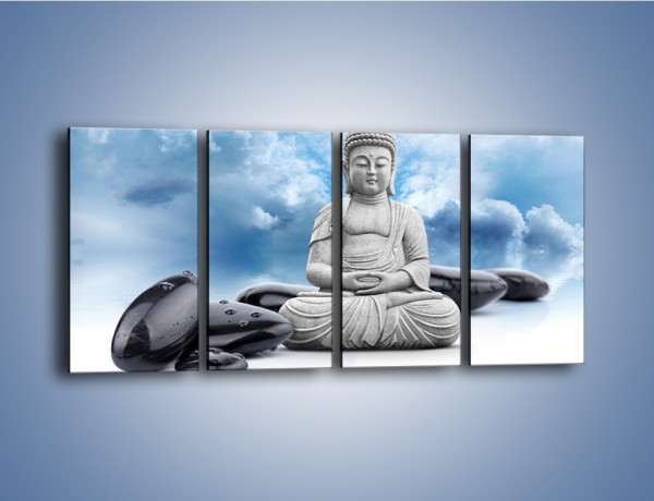Obraz na płótnie – Z buddą w stronę nieba – czteroczęściowy O244W1