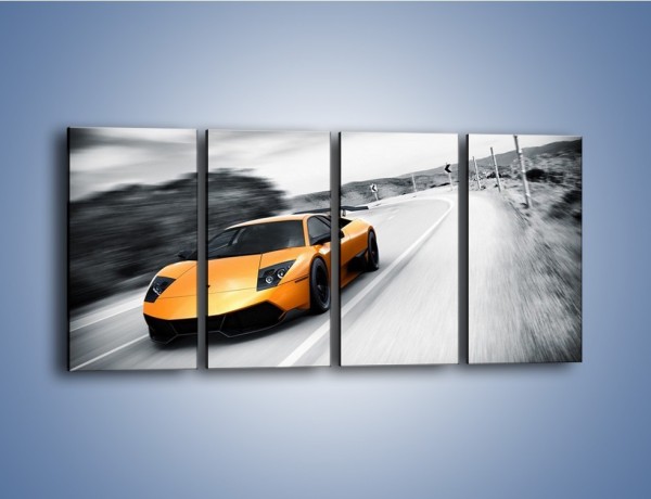 Obraz na płótnie – Lamborghini Murcielago – czteroczęściowy TM058W1