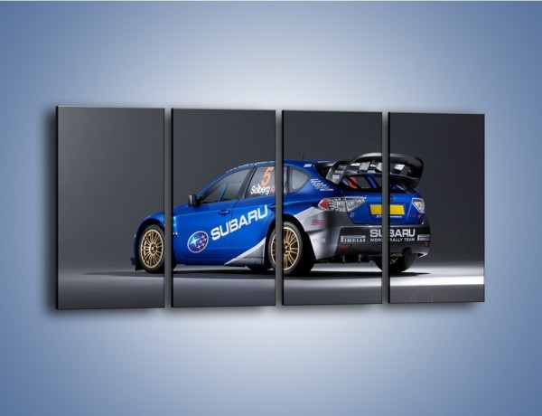 Obraz na płótnie – Subaru World Rally Team – czteroczęściowy TM086W1