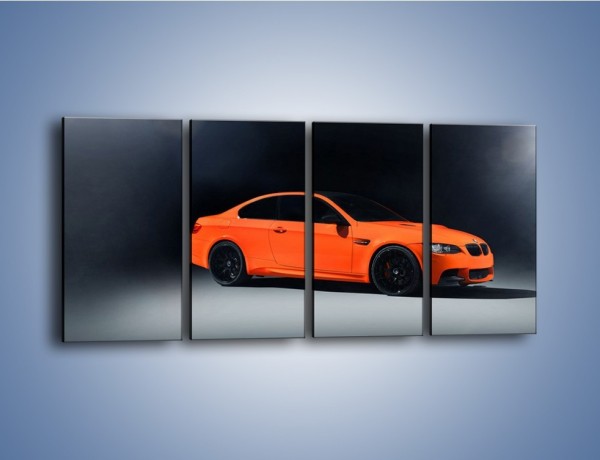 Obraz na płótnie – BMW M3 E92 Coupe Orange – czteroczęściowy TM168W1