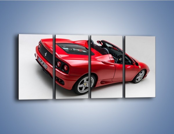 Obraz na płótnie – Ferrari 360 Spider – czteroczęściowy TM182W1