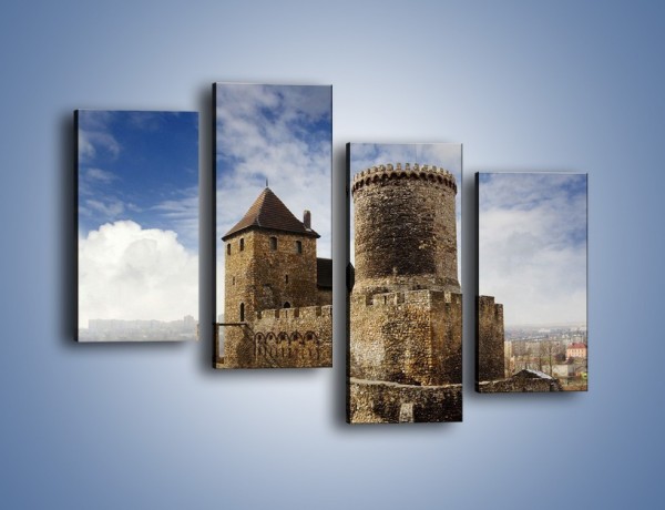 Obraz na płótnie – Średniowieczna fortyfikacja – czteroczęściowy AM201W2
