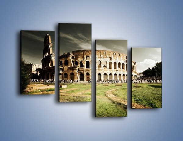 Obraz na płótnie – Koloseum przed burzą – czteroczęściowy AM271W2