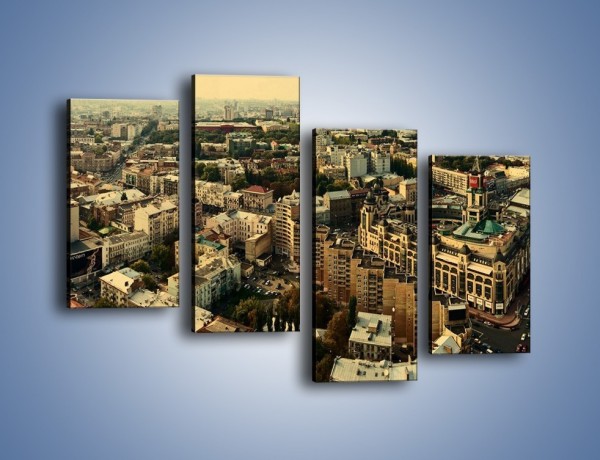 Obraz na płótnie – Panorama Kijowa – czteroczęściowy AM326W2