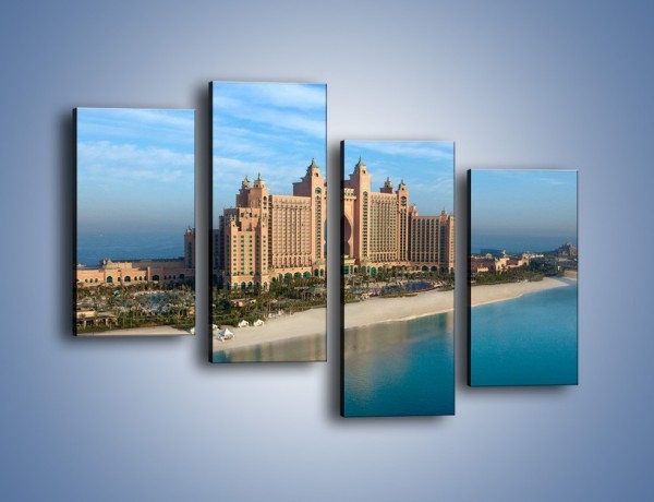 Obraz na płótnie – Atlantis Hotel w Dubaju – czteroczęściowy AM341W2