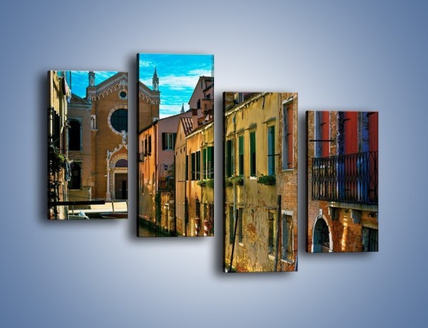 Obraz na płótnie – Cały urok Wenecji w jednym kadrze – czteroczęściowy AM371W2