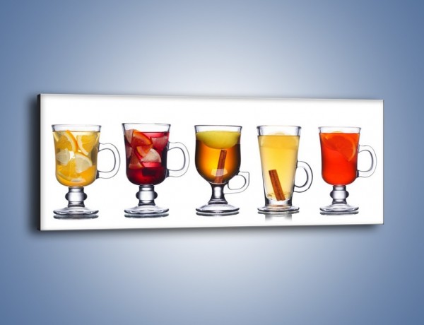 Obraz na płótnie – Kombinacje owocowych napoi – jednoczęściowy panoramiczny JN634