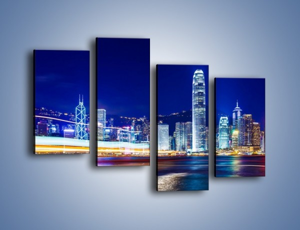 Obraz na płótnie – Panorama Hong Kongu – czteroczęściowy AM499W2