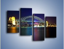 Obraz na płótnie – Sydney Harbour Bridge – czteroczęściowy AM629W2