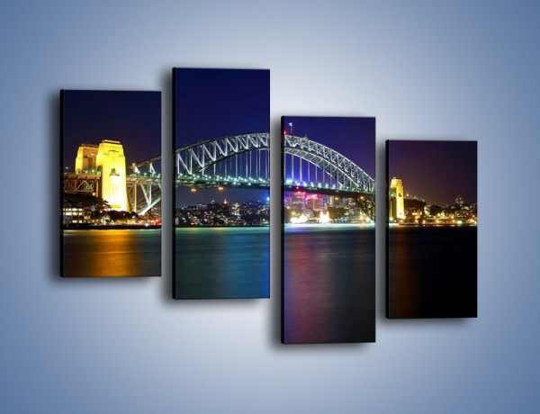 Obraz na płótnie – Sydney Harbour Bridge – czteroczęściowy AM629W2