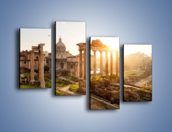 Obraz na płótnie – Starożytna architektura Rzymu – czteroczęściowy AM638W2