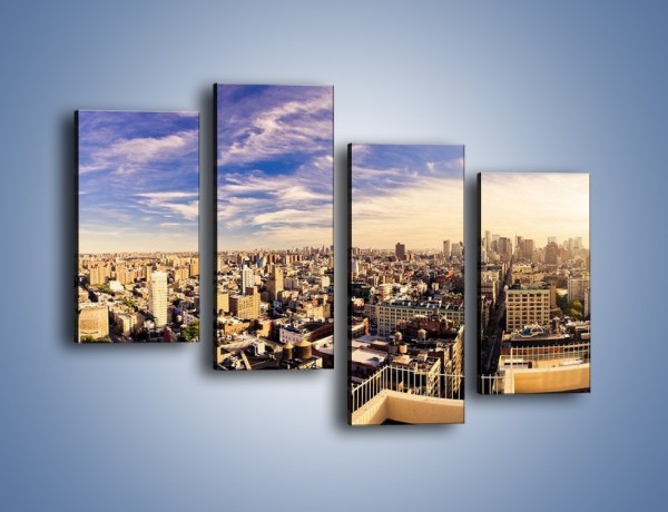 Obraz na płótnie – Panorama Nowego Jorku – czteroczęściowy AM650W2