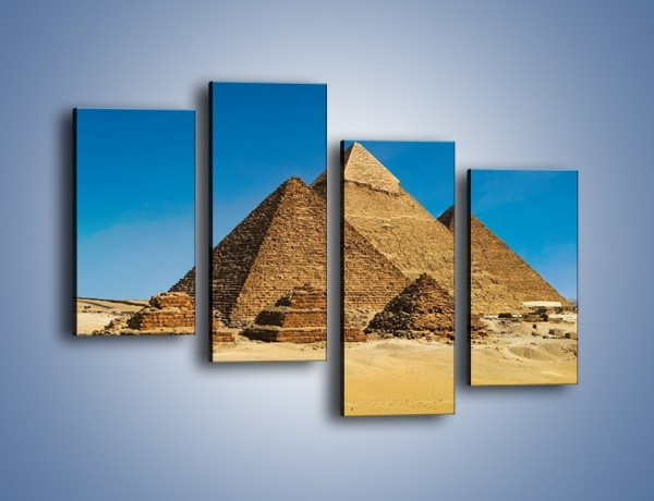 Obraz na płótnie – Piramidy w Egipcie – czteroczęściowy AM723W2
