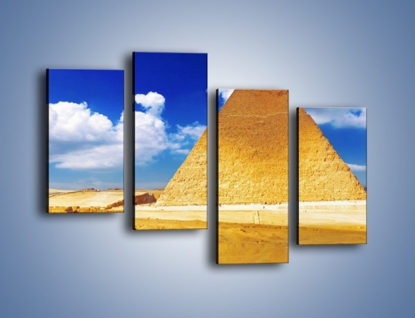 Obraz na płótnie – Panorama egipskich piramid – czteroczęściowy AM725W2