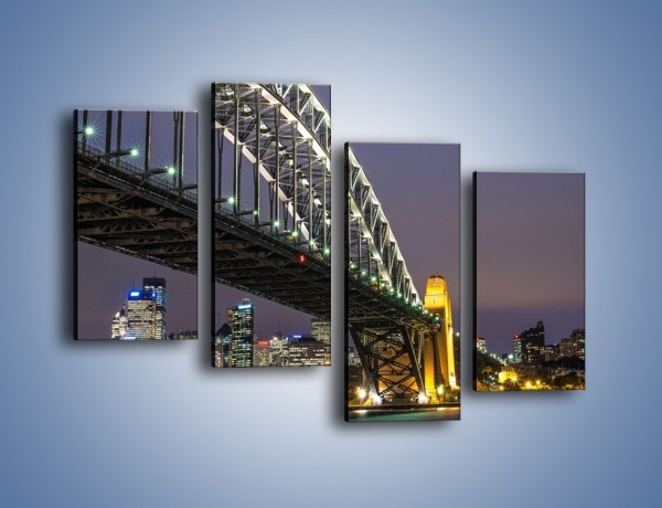 Obraz na płótnie – Sydney Harbour Bridge – czteroczęściowy AM803W2