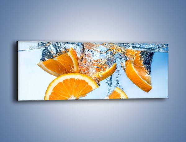 Obraz na płótnie – Pomarańcza mocno zakurzona – jednoczęściowy panoramiczny JN650