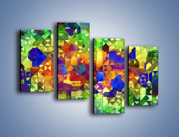 Obraz na płótnie – Mozaika w kolorze – czteroczęściowy GR373W2