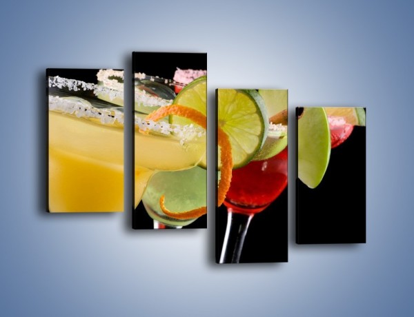 Obraz na płótnie – Drinki z dodatkiem owoców – czteroczęściowy JN101W2