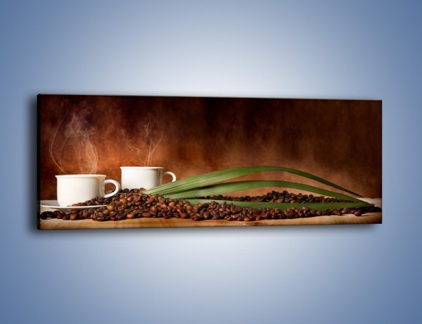 Obraz na płótnie – Ziarna kawy dobrze ukryte – jednoczęściowy panoramiczny JN671