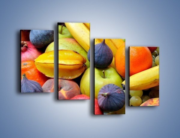 Obraz na płótnie – Owocowe kolorowe witaminki – czteroczęściowy JN173W2