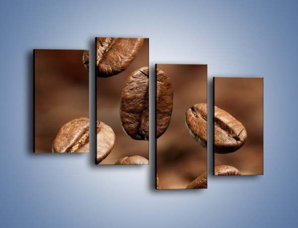 Obraz na płótnie – Kawowe uniesienie – czteroczęściowy JN214W2