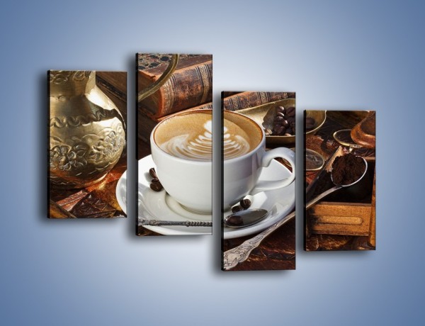 Obraz na płótnie – Wspomnienie przy kawie – czteroczęściowy JN377W2