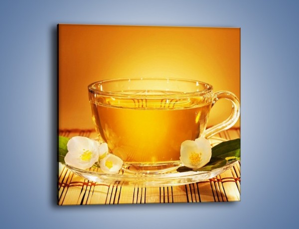 Obraz na płótnie – Delikatny smak herbaty – jednoczęściowy kwadratowy JN261