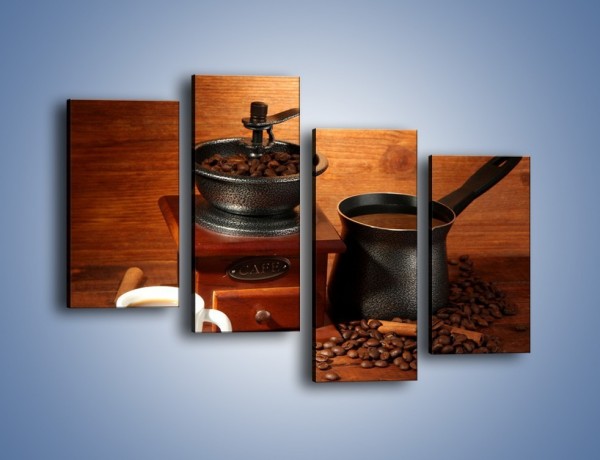 Obraz na płótnie – Młynek do kawy – czteroczęściowy JN437W2